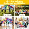 image:imageGSi Kids Rainbow Parachute 6 ft to 35 ft for School amp Gym Class12 Feet