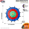 image:imageGSi Kids Rainbow Parachute 6 ft to 35 ft for School amp Gym ClassRound 12 Feet