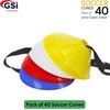 image:imageGSi Sports Training Cones for Soccer PE amp Agility DrillsRegular  40 Pack