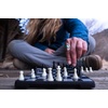 image:imageOutside Inside Backpack Board Games Compact Foldable Magnetic Travel Size for Camping and TravelChess