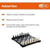 image:imageOutside Inside Backpack Board Games Compact Foldable Magnetic Travel Size for Camping and TravelChess