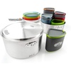 image:imageGSI Outdoors Glacier Stainless Camper 4 Person Packable Cookware amp Dinnerware Set for Camping or BackpackingMulti