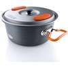 image:imageGSI Outdoors Halulite Aluminum Pot Lightweight Hard Anodized Aluminum Camp amp Backpacking Cookware with Lid amp Folding Handle21 Quarts