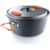 image:imageGSI Outdoors Halulite Aluminum Pot Lightweight Hard Anodized Aluminum Camp amp Backpacking Cookware with Lid amp Folding Handle32 Liter