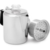 image:imageGSI Outdoors Percolator Coffee Pot I Glacier Stainless Steel with Silicone Handle for Camping Backpacking Travel RV amp Hunting  Stove Safe3 cup