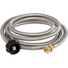 image:imageGSI Outdoors Propane Adapter Hose 5 ft amp 10 ft Stainless Braided100 Feet