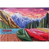 image:imageOutside Inside Puzzle  1000 Piece Puzzle for Camping Travel Home amp CabinSunset Paddle Mountain Lake