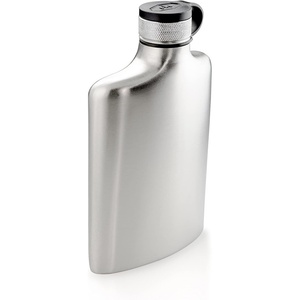 image:imageGSI Outdoors  Glacier Stainless Hip Flask for Camping BBQ Backpacking Travel and Festivals  8 ozSilver