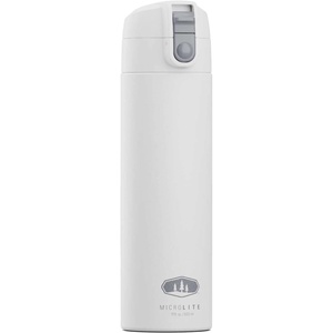 image:imageGSI Outdoors Microlite 500 Flip Insulated Bottle 17 fl oz BlackWhite
