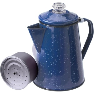 image:imageGSI Outdoors Percolator Coffee Pot  Enamelware Campfire Coffee Boiler Kettle for Outdoor Camping Cookware Cabin RV Kitchen Hunting amp BackpackingBlue