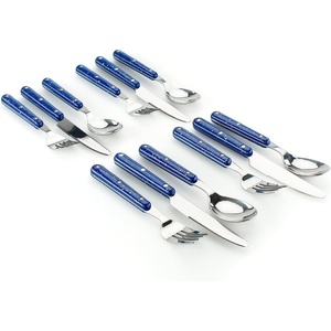 image:imageGSI Outdoors Pioneer 12 Piece Cutlery Set Camping Flatware  GreenBlue