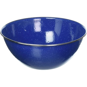 image:imageGSI Outdoors Pioneer Mixing Bowl 95 in Enamelware Camp Bowl BlueBlue