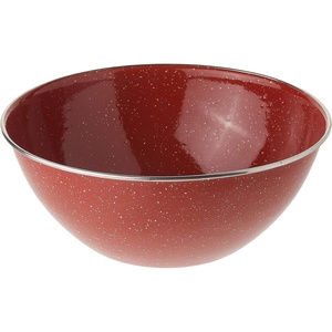 image:imageGSI Outdoors Pioneer Mixing Bowl 95 in Enamelware Camp Bowl BlueRed