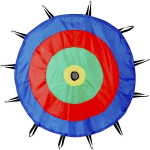 image:imageGSi Kids Rainbow Parachute 6 ft to 35 ft for School amp Gym ClassRound 12 Feet