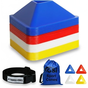 image:imageGSi Sports Training Cones for Soccer PE amp Agility DrillsTriangle  40 Pack