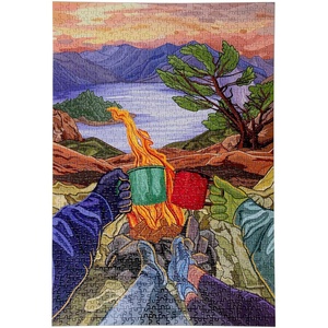 image:imageOutside Inside Puzzle  1000 Piece Puzzle for Camping Travel Home amp CabinSummit Cheers